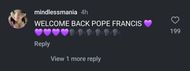 Instagram user's comment on Trisha Paytas' post